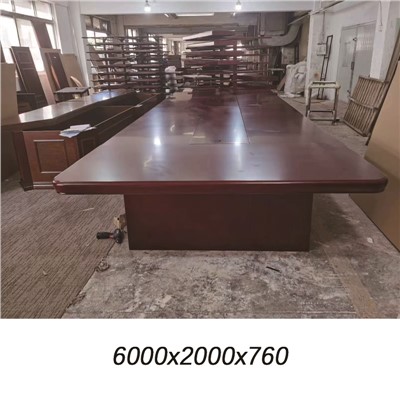 東原（DONGyuan）+木制臺(tái)、桌類+6000x2000x760(紅酸枝色會(huì)議桌）